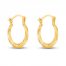 Children's Twisted Hoop Earrings 14K Yellow Gold