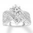 Diamond Engagement Ring 1 ct tw Round-cut 14K White Gold