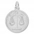 Scales of Justice Charm Sterling Silver