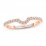 Adrianna Papell Diamond Wedding Band 1/8 ct tw 14K Rose Gold