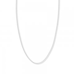 Snake Chain Necklace 14K White Gold 16" Length