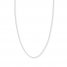 Snake Chain Necklace 14K White Gold 16" Length