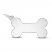 Dog Bone Charm Sterling Silver