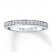 Leo Diamond Wedding Band 1/4 ct tw Round-cut 14K White Gold