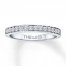 Leo Diamond Wedding Band 1/4 ct tw Round-cut 14K White Gold