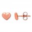 Children's Heart Earrings 14K Rose Gold