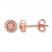 Diamond Earrings 1/15 ct tw Round-cut 10K Rose Gold