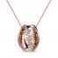 Le Vian Creme Brulee Diamond Necklace 3/8 ct tw 14K Strawberry Gold 20"