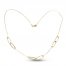 Paperclip Station Necklace 10K Yellow Gold 18"