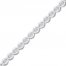 Diamond Bracelet 1/2 ct tw 10K White Gold 7.25"