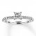 Diamond Engagement Ring 5/8 ct tw Princess/Round 14K White Gold