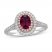 Neil Lane Rhodolite Garnet Engagement Ring 3/4 ct tw Diamonds 14K Two-Tone Gold