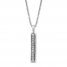 "Strength" Diamond Bar Necklace 1/10 ct tw Sterling Silver