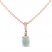 Natural Opal Necklace Diamond Accent 10K Rose Gold