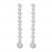 Diamond Dangle Earrings 5/8 ct tw Round-cut 10K White Gold