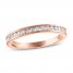 Diamond Wedding Band 1/3 ct tw Round-cut 14K Rose Gold