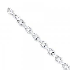 Link Bracelet 14K White Gold