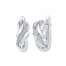 Diamond Earrings 1/15 ct tw Round-cut Sterling Silver