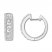 Diamond Hoop Earrings 1/2 ct tw Round-cut Sterling Silver