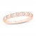 Diamond Anniversary Ring 1/3 ct tw Round-cut 10K Rose Gold