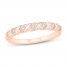 Diamond Anniversary Ring 1/3 ct tw Round-cut 10K Rose Gold