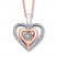 Unstoppable Love 1/4 ct tw Necklace 10K Two-Tone Gold