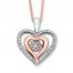 Unstoppable Love 1/4 ct tw Necklace 10K Two-Tone Gold