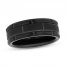 Wedding Band Black Tungsten