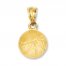 Basketball Charm 14K Yellow Gold