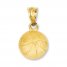 Basketball Charm 14K Yellow Gold