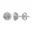 Diamond Earrings 1/10 ct tw Round-cut Sterling Silver