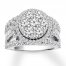 Diamond Engagement Ring 3-1/2 Carats tw Round-cut 14K Gold