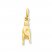 "Rock On" Charm 14K Yellow Gold