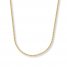 Wheat Chain Necklace 14K Yellow Gold 20" Length