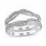 Diamond Enhancer Ring 3/8 ct tw 14K White Gold