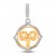 True Definition Aries Zodiac Charm Sterling Silver/10K Yellow Gold