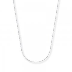 Mariner Chain Necklace 14K White Gold 16" Length