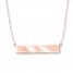 Bar Necklace 14K Rose Gold