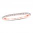 First Light Diamond Wedding Band 1/8 ct tw Round-cut 14K Rose Gold