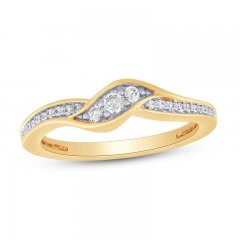 Diamond Anniversary Ring 1/6 ct tw 10K Yellow Gold