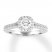 Diamond Engagement Ring 7/8 ct tw Round-cut 14K White Gold