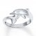 Dolphin Ring 14K White Gold