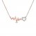 Heartbeat Necklace 1/20 ct tw Diamonds 10K Rose Gold