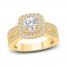 Diamond Engagement Ring 1-1/4 ct tw Round-cut 14K Yellow Gold