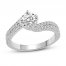 Diamond Engagement Ring 1 ct tw Round-cut 14K White Gold