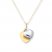 Children's Heart Necklace 14K Two-Tone Gold