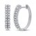 Diamond Hoop Earrings 1/2 ct tw Round-cut 10K White Gold