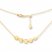 Mini Disk Adjustable Choker Necklace 14K Yellow Gold