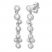 Diamond Earrings 1/3 ct tw Round-cut/Bezel-set 10K White Gold