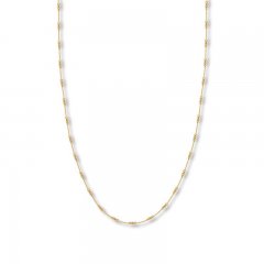 20" Cable Chain Necklace 14K Yellow Gold Appx. .8mm